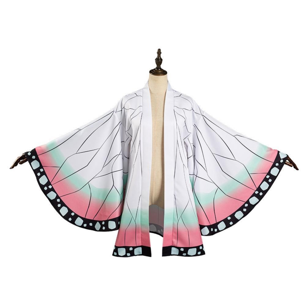 Kochou Shinobu Kimono Cloak Suit Cosplay Costume Halloween Carnival Outfit