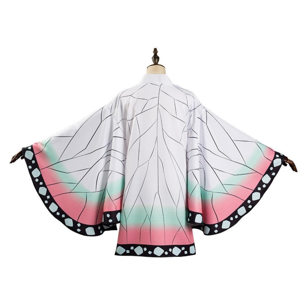 Kochou Shinobu Kimono Cloak Suit Cosplay Costume Halloween Carnival Outfit