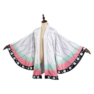 Kochou Shinobu Kimono Cloak Suit Cosplay Costume Halloween Carnival Outfit