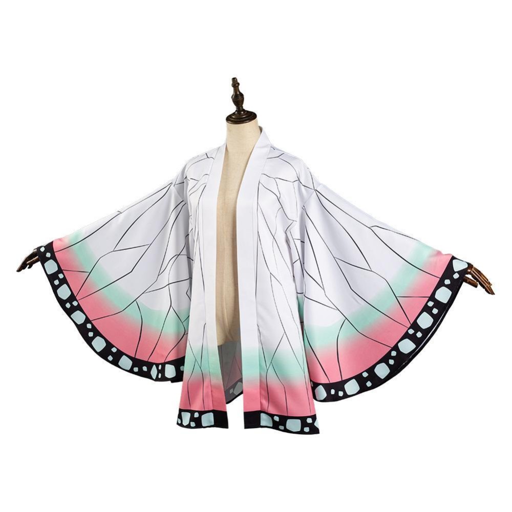 Kochou Shinobu Kimono Cloak Suit Cosplay Costume Halloween Carnival Outfit