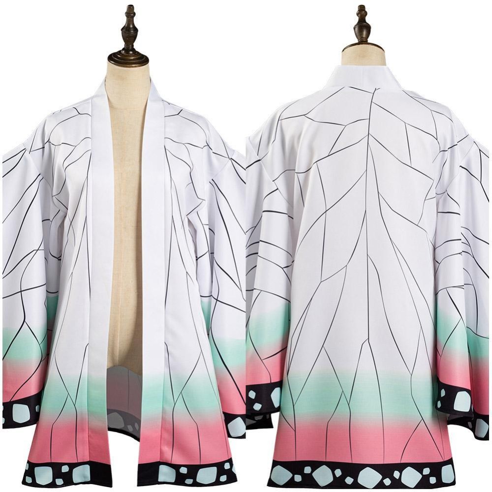 Kochou Shinobu Kimono Cloak Suit Cosplay Costume Halloween Carnival Outfit