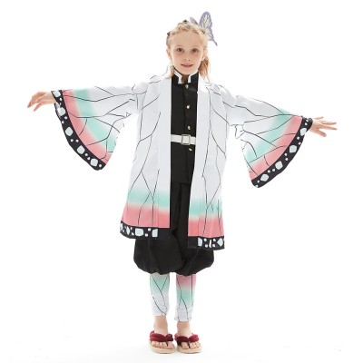 Kochou Shinobu Kids Children Uniform Suit Cosplay Costume Halloween Carnival Outfit