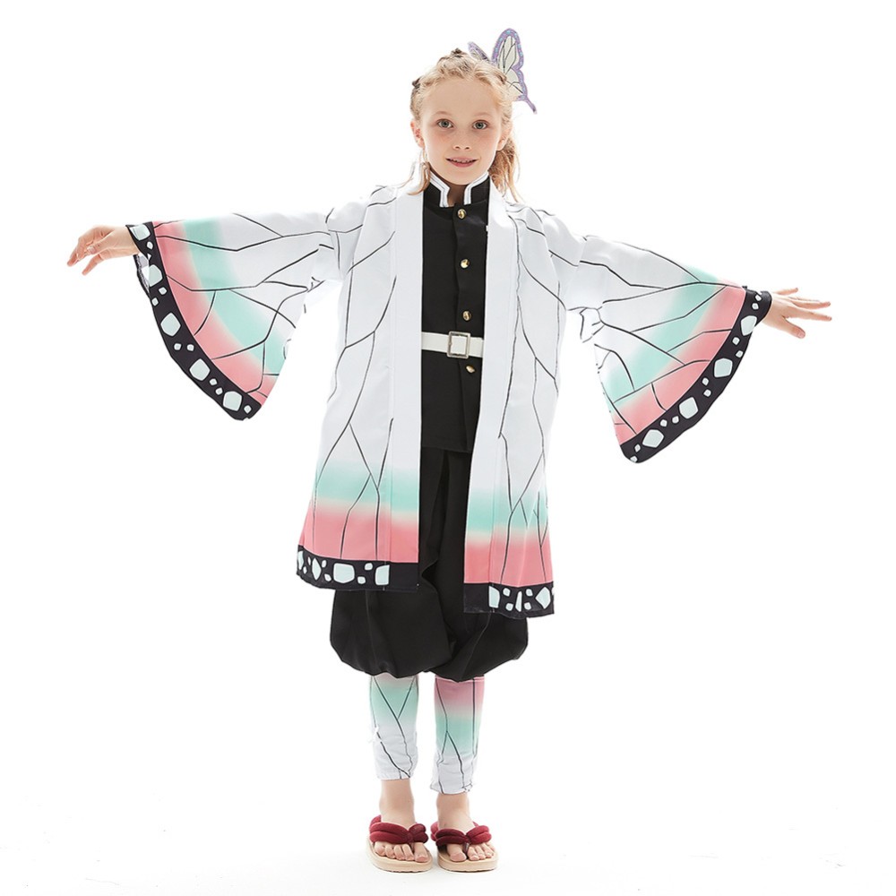 Kochou Shinobu Kids Children Uniform Suit Cosplay Costume Halloween Carnival Outfit