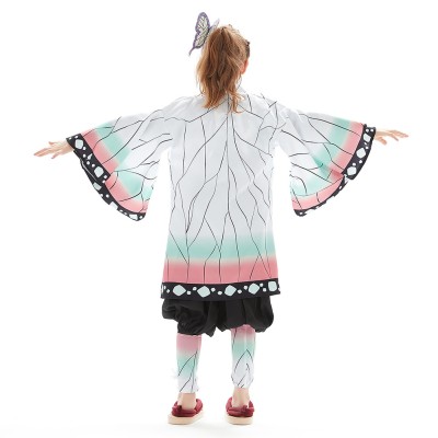 Kochou Shinobu Kids Children Uniform Suit Cosplay Costume Halloween Carnival Outfit