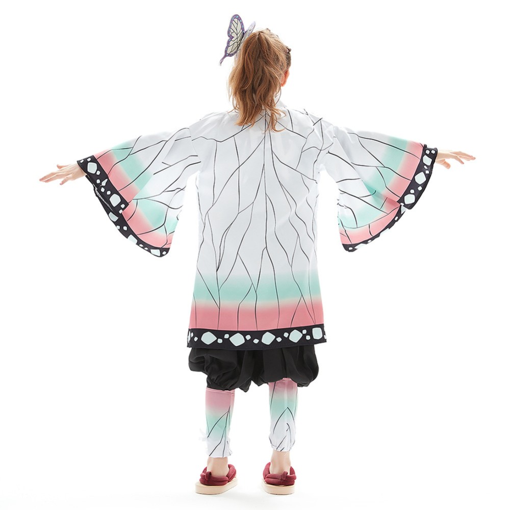 Kochou Shinobu Kids Children Uniform Suit Cosplay Costume Halloween Carnival Outfit