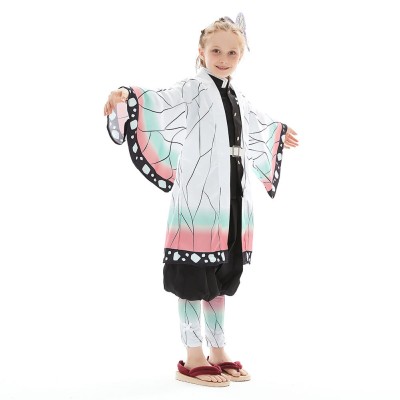 Kochou Shinobu Kids Children Uniform Suit Cosplay Costume Halloween Carnival Outfit