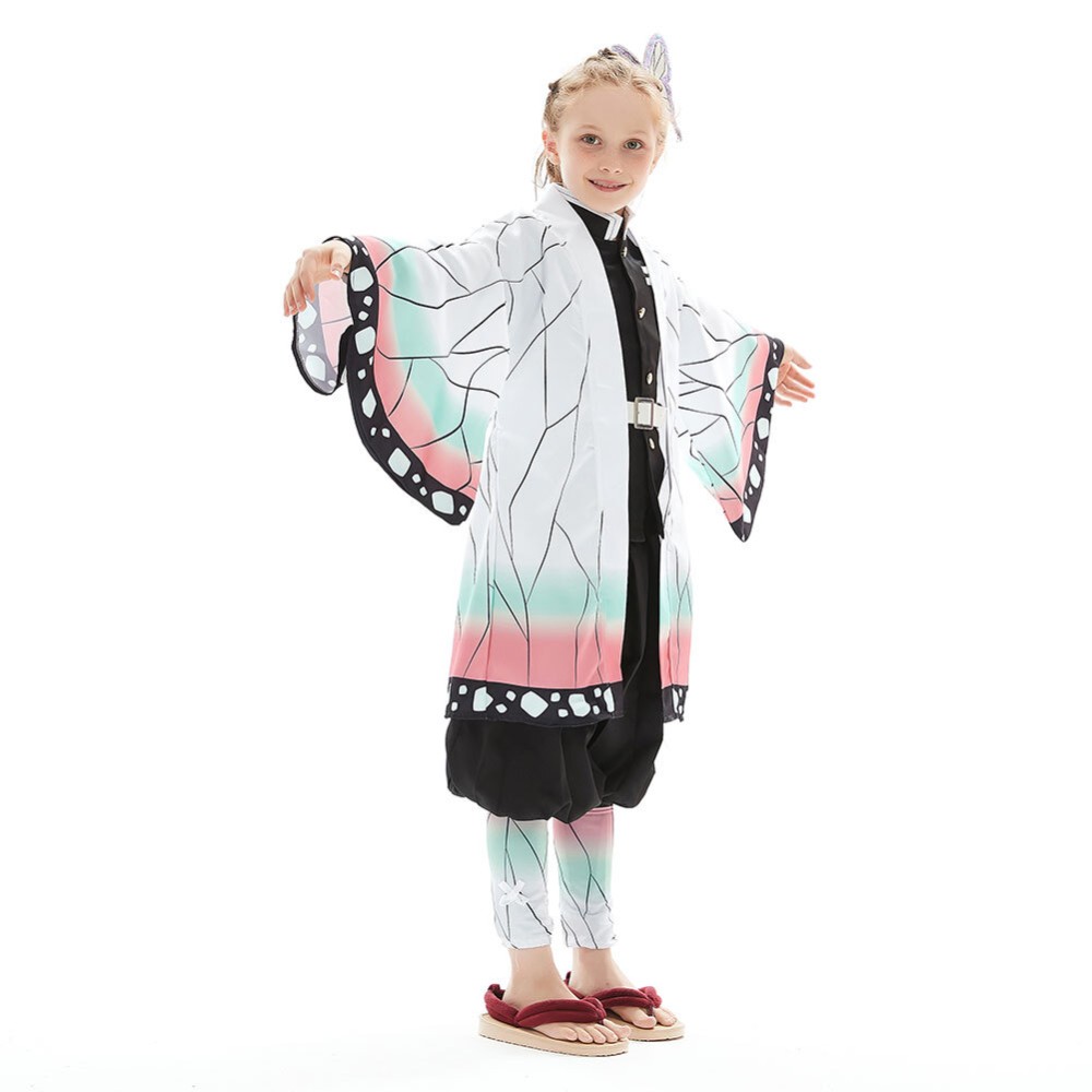 Kochou Shinobu Kids Children Uniform Suit Cosplay Costume Halloween Carnival Outfit