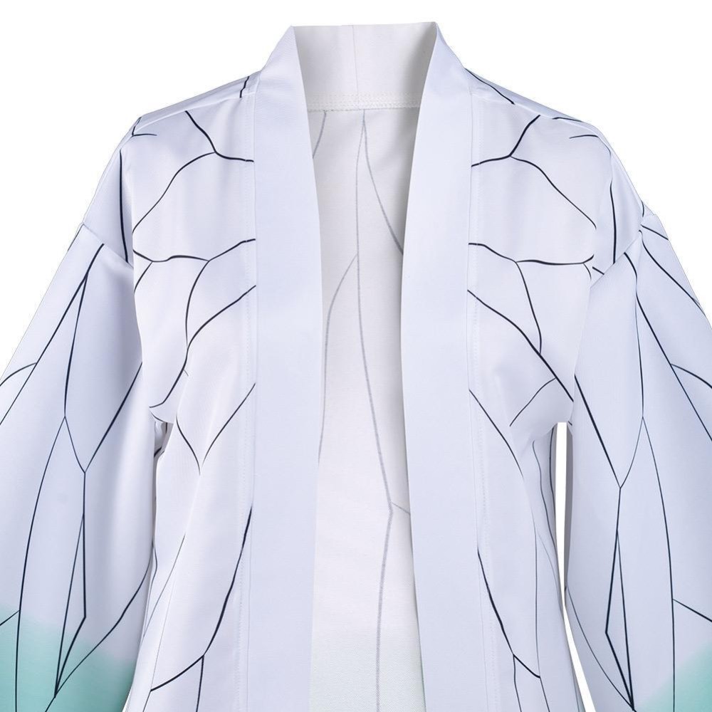 Kochou Shinobu Cloak Earings Belt Suit Cosplay Costume Halloween Carnival Outfit