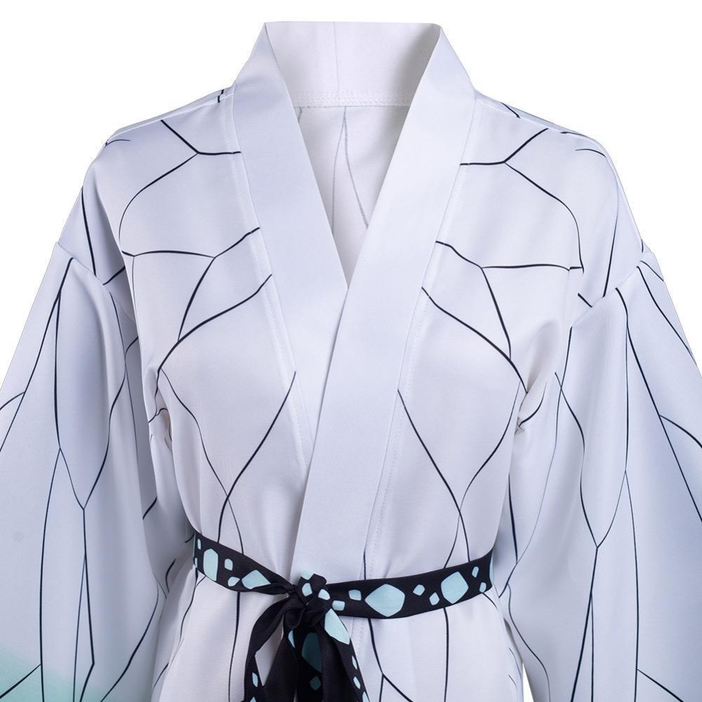 Kochou Shinobu Cloak Earings Belt Suit Cosplay Costume Halloween Carnival Outfit