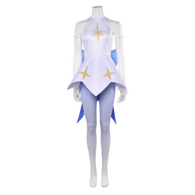 Knights of Guinevere Guinevere White Short Dress Socks Set Party Cosplay Costume Halloween Carnival