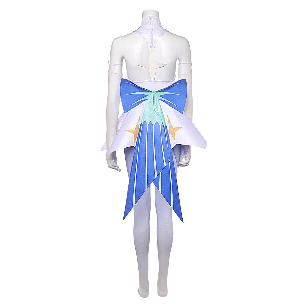 Knights of Guinevere Guinevere White Short Dress Socks Set Party Cosplay Costume Halloween Carnival