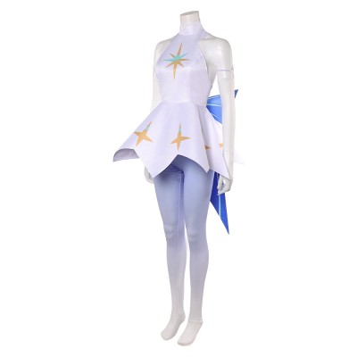 Knights of Guinevere Guinevere White Short Dress Socks Set Party Cosplay Costume Halloween Carnival