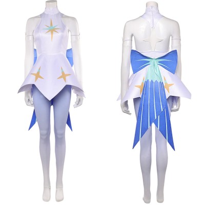 Knights of Guinevere Guinevere White Short Dress Socks Set Party Cosplay Costume Halloween Carnival