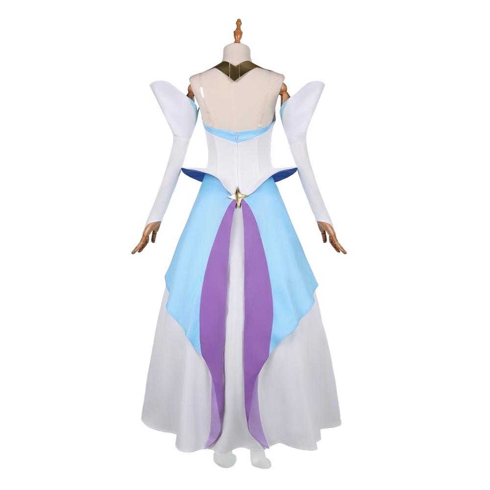 Knights of Guinevere Guinevere Royal White Gown Party Cosplay Costume Halloween Carnival