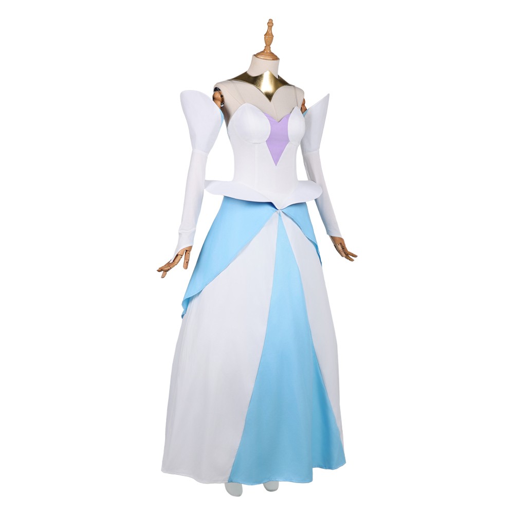 Knights of Guinevere Guinevere Royal White Gown Party Cosplay Costume Halloween Carnival