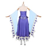 Knights of Guinevere Guinevere Blue Dress Sleeves Party Cosplay Costume Halloween Carnival