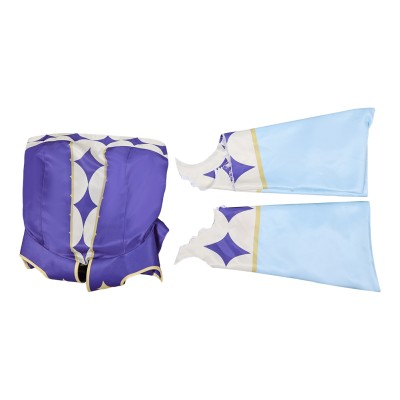 Knights of Guinevere Guinevere Blue Dress Sleeves Party Cosplay Costume Halloween Carnival
