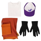 Knights of Guinevere Frank Hat Overalls Set Party Cosplay Costume Halloween Carnival