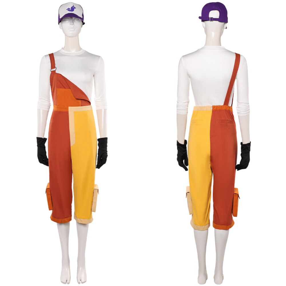 Knights of Guinevere Frank Hat Overalls Set Party Cosplay Costume Halloween Carnival