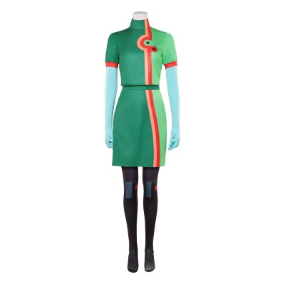 Knights of Guinevere Andrea Green Fullset Party Cosplay Costume Halloween Carnival