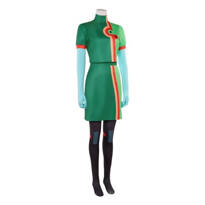 Knights of Guinevere Andrea Green Fullset Party Cosplay Costume Halloween Carnival