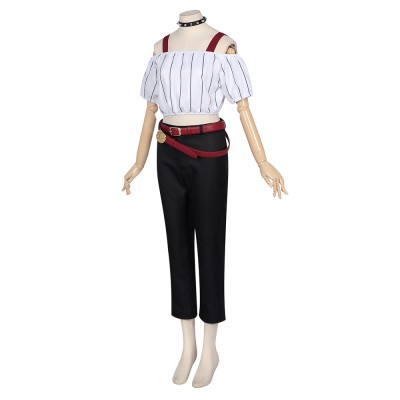 Kirara Hoshi White Cosplay Costume Halloween Carnival Outfit