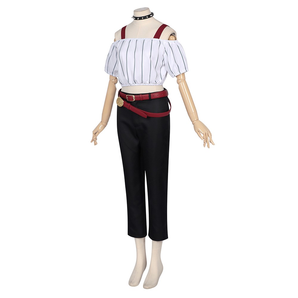 Kirara Hoshi White Cosplay Costume Halloween Carnival Outfit