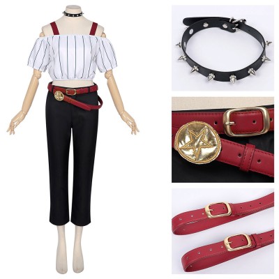 Kirara Hoshi White Cosplay Costume Halloween Carnival Outfit