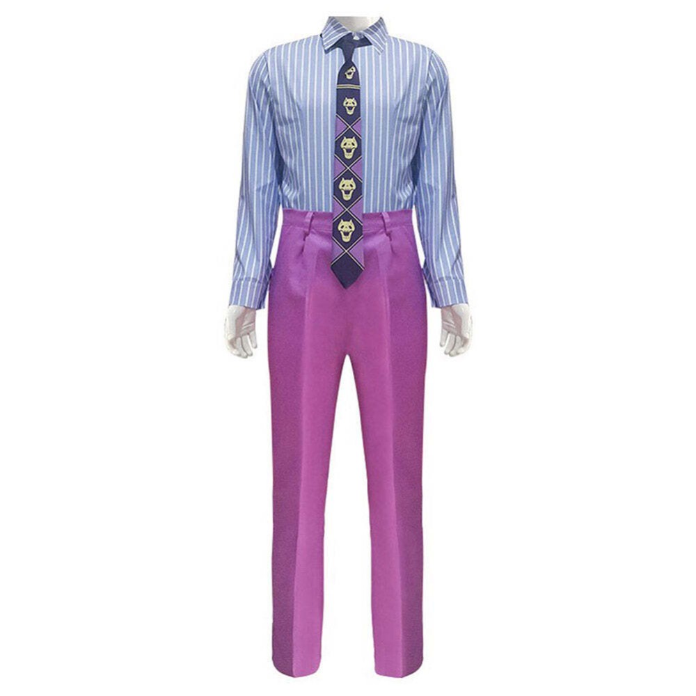 Kira Yoshikage Festival Party Cosplay Costume Halloween Carnival Outfit