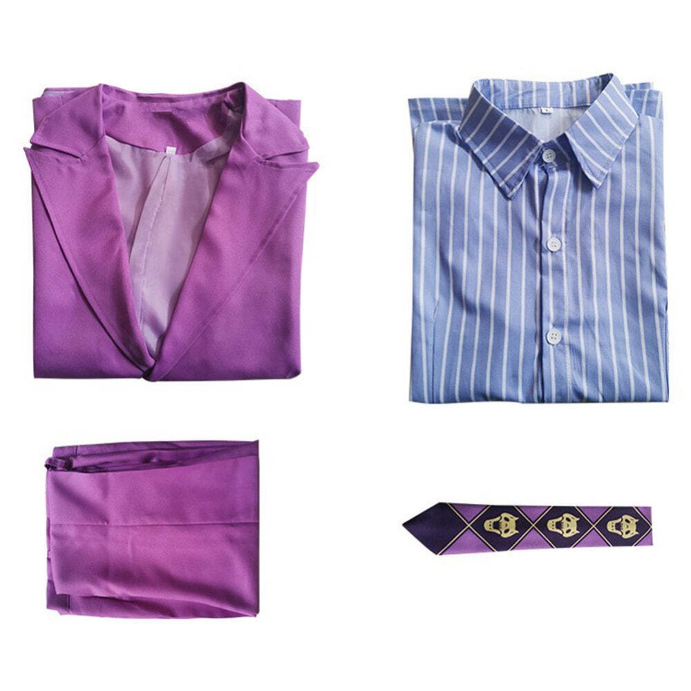 Kira Yoshikage Festival Party Cosplay Costume Halloween Carnival Outfit