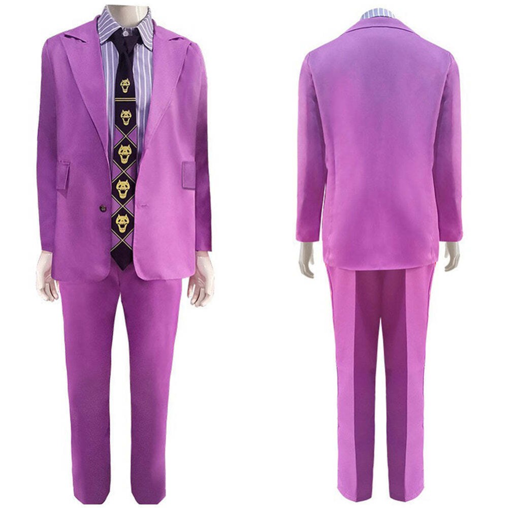 Kira Yoshikage Festival Party Cosplay Costume Halloween Carnival Outfit