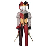 Kingdom of Marionettes Jestyn Red Clown Suit Cosplay Costume Halloween Carnival