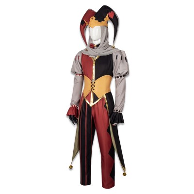 Kingdom of Marionettes Jestyn Red Clown Suit Cosplay Costume Halloween Carnival
