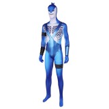 King Shark Jumpsuit Suit Cosplay Costume Halloween Carnival Outfit