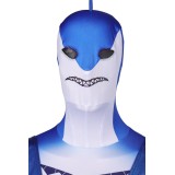 King Shark Jumpsuit Suit Cosplay Costume Halloween Carnival Outfit