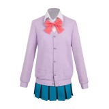 Kimi ni Todoke: From Me to You Season 3 Kurumizawa Ume Pink Uniform Suit Cosplay Costume Halloween Carnival Outfit