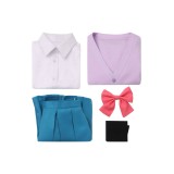 Kimi ni Todoke: From Me to You Season 3 Kurumizawa Ume Pink Uniform Suit Cosplay Costume Halloween Carnival Outfit