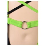 Kim Possible Shego Women Green Sexy Swimsuit Suit Cosplay Costume Halloween Carnival Outfit