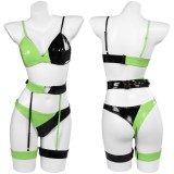 Kim Possible Shego Lingerie Suit Cosplay Costume Halloween Carnival Outfit