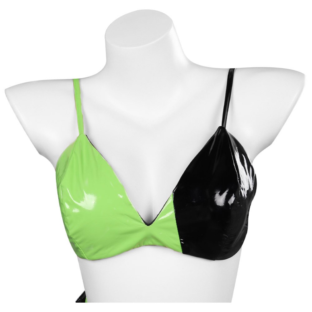 Kim Possible Shego Lingerie Suit Cosplay Costume Halloween Carnival Outfit