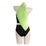 Kim Possible Shego Adult Swimsuit Suit Cosplay Costume Halloween Carnival Outfit