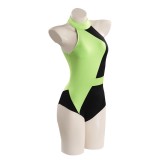 Kim Possible Shego Adult Swimsuit Suit Cosplay Costume Halloween Carnival Outfit