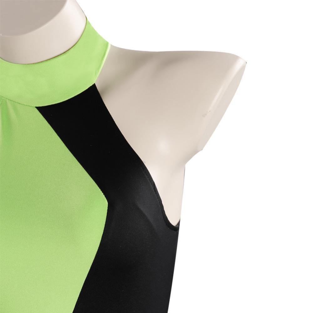 Kim Possible Shego Adult Swimsuit Suit Cosplay Costume Halloween Carnival Outfit