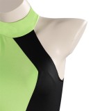 Kim Possible Shego Adult Swimsuit Suit Cosplay Costume Halloween Carnival Outfit