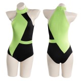 Kim Possible Shego Adult Swimsuit Suit Cosplay Costume Halloween Carnival Outfit