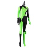 Kim Possible Shego Adult Jumpsuit Suit Cosplay Costume Halloween Carnival