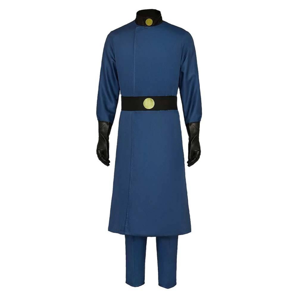 Kim Possible Dr. Drakken Blue Uniform Cosplay Costume Halloween Carnival Outfit