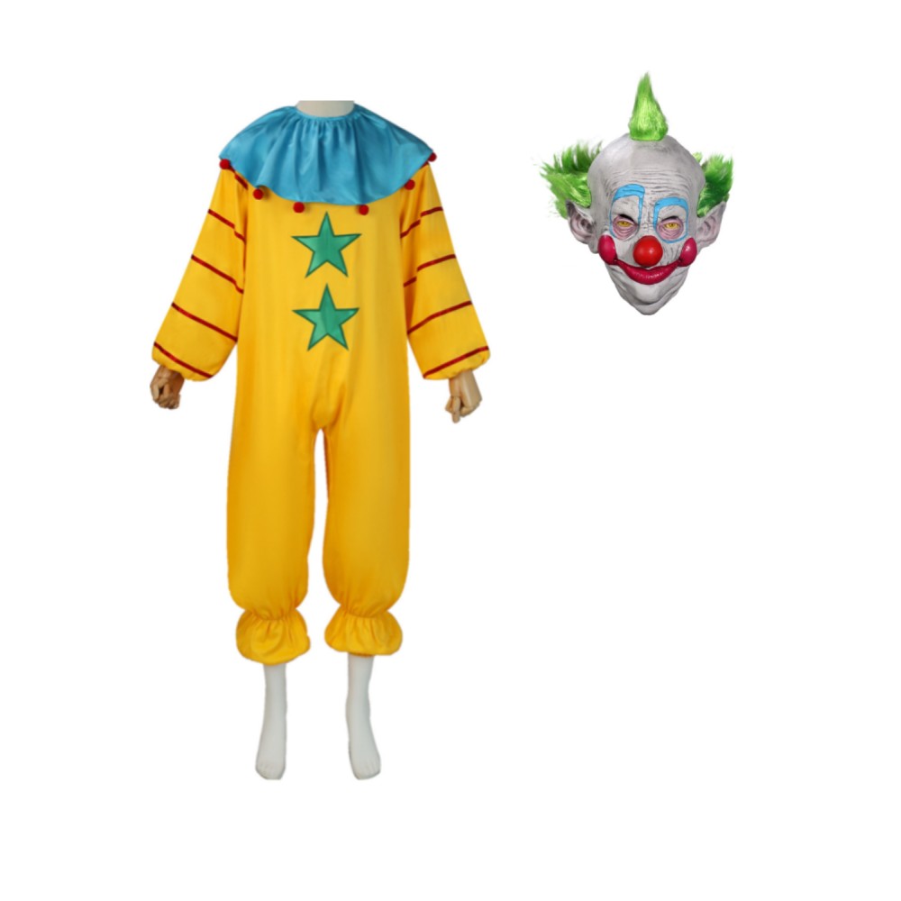 Killer Klowns from Outer Space 2024 Shorty Clown Jumpsuit Suit Cosplay Costume Halloween Carnival Outfit