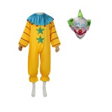 Killer Klowns from Outer Space 2024 Shorty Clown Jumpsuit Suit Cosplay Costume Halloween Carnival Outfit