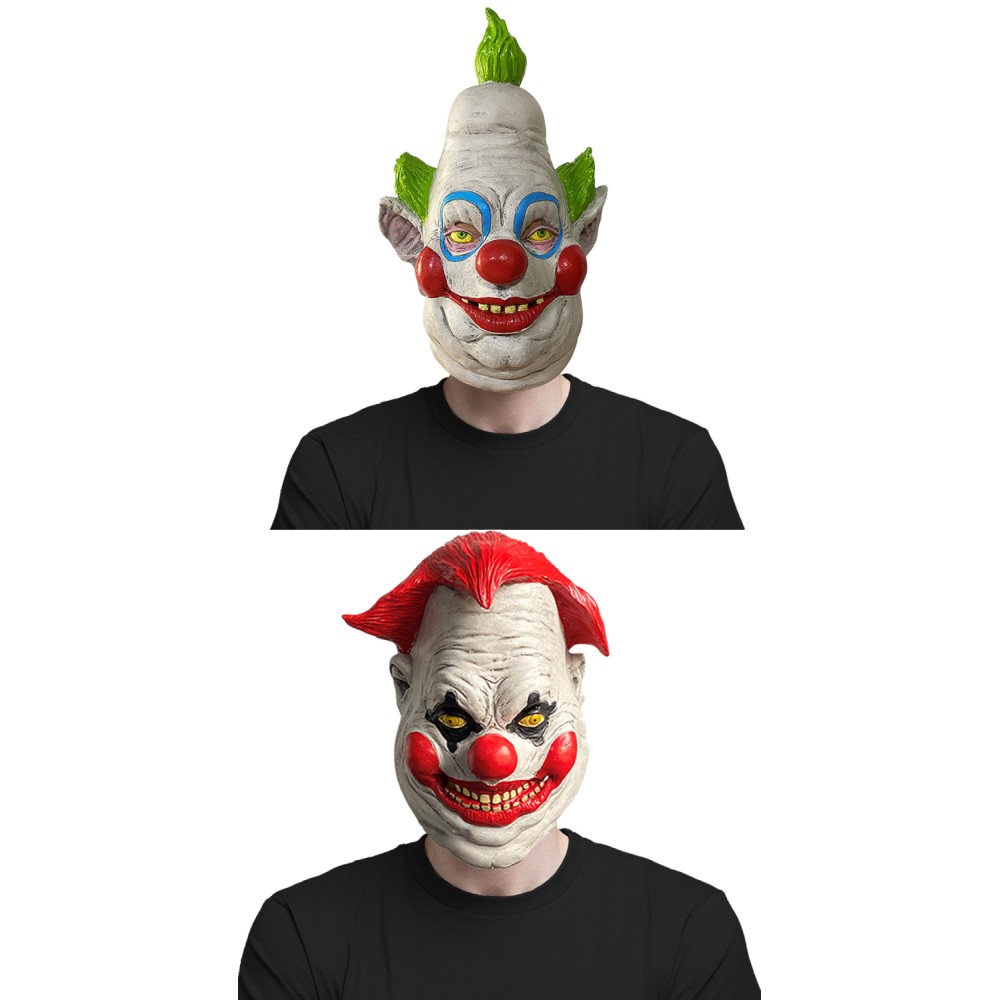 Killer Klowns from Outer Space 2024 Chubby Fat Clown Latex Masks Helmet Masquerade Props Cosplay Costume Halloween Carnival